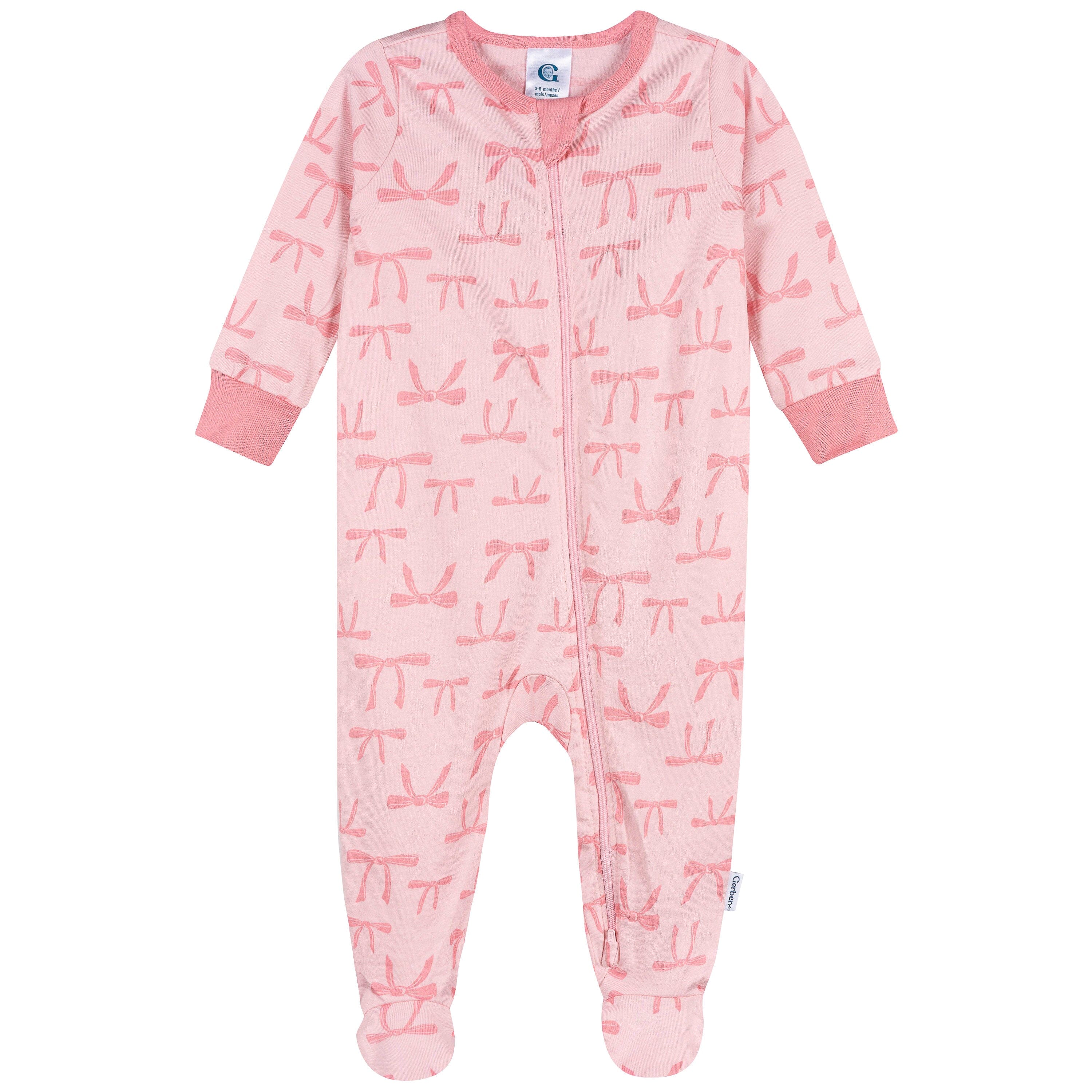 4-Pack Baby Girls Hearts & Dreams Onesies® Bodysuits and Sleep 'N Play outfits Gerber® 