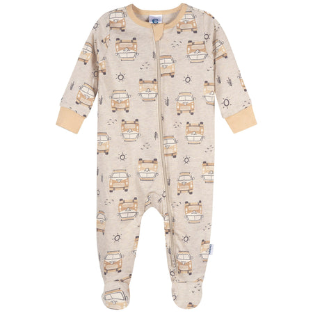 4-Pack Baby Neutral Road Trip Onesies® Bodysuits and Sleep 'N Play