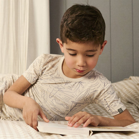 4-Piece Boys Maine Coast Viscose Snug Fit Pajama Set