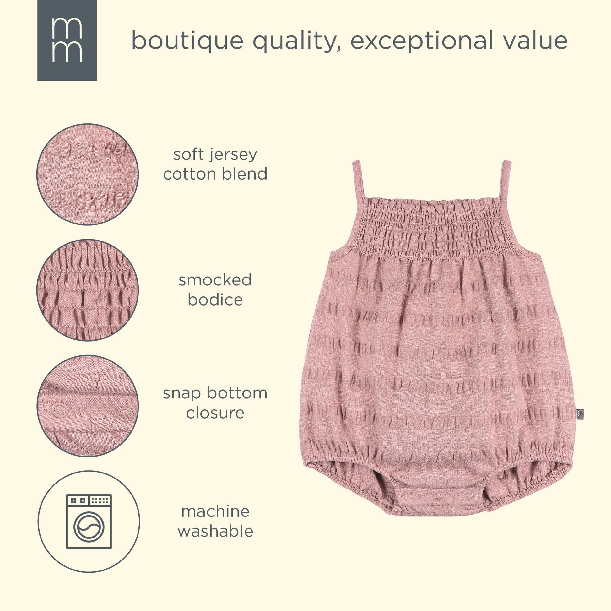 Baby Girls Woodrose Bubble Romper rompers modern moments™ by Gerber® 