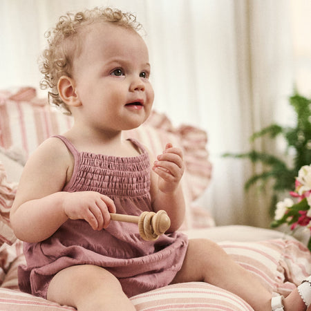 Baby Girls Woodrose Bubble Romper