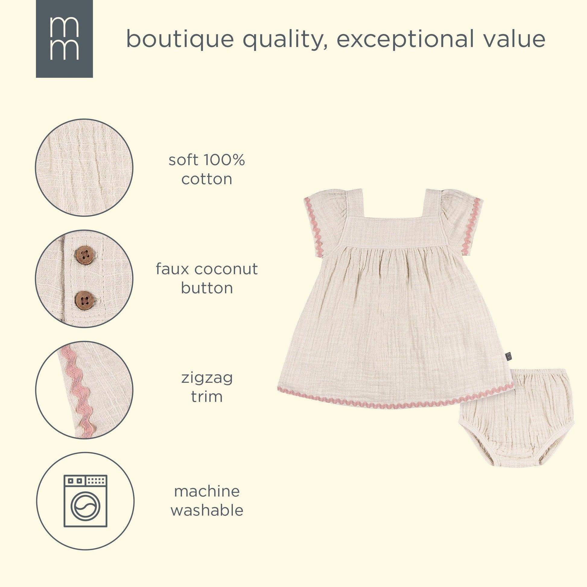 2-Piece Baby Girls Rainy Day Dress and Diaper Cover dresses modern moments™ by Gerber® 