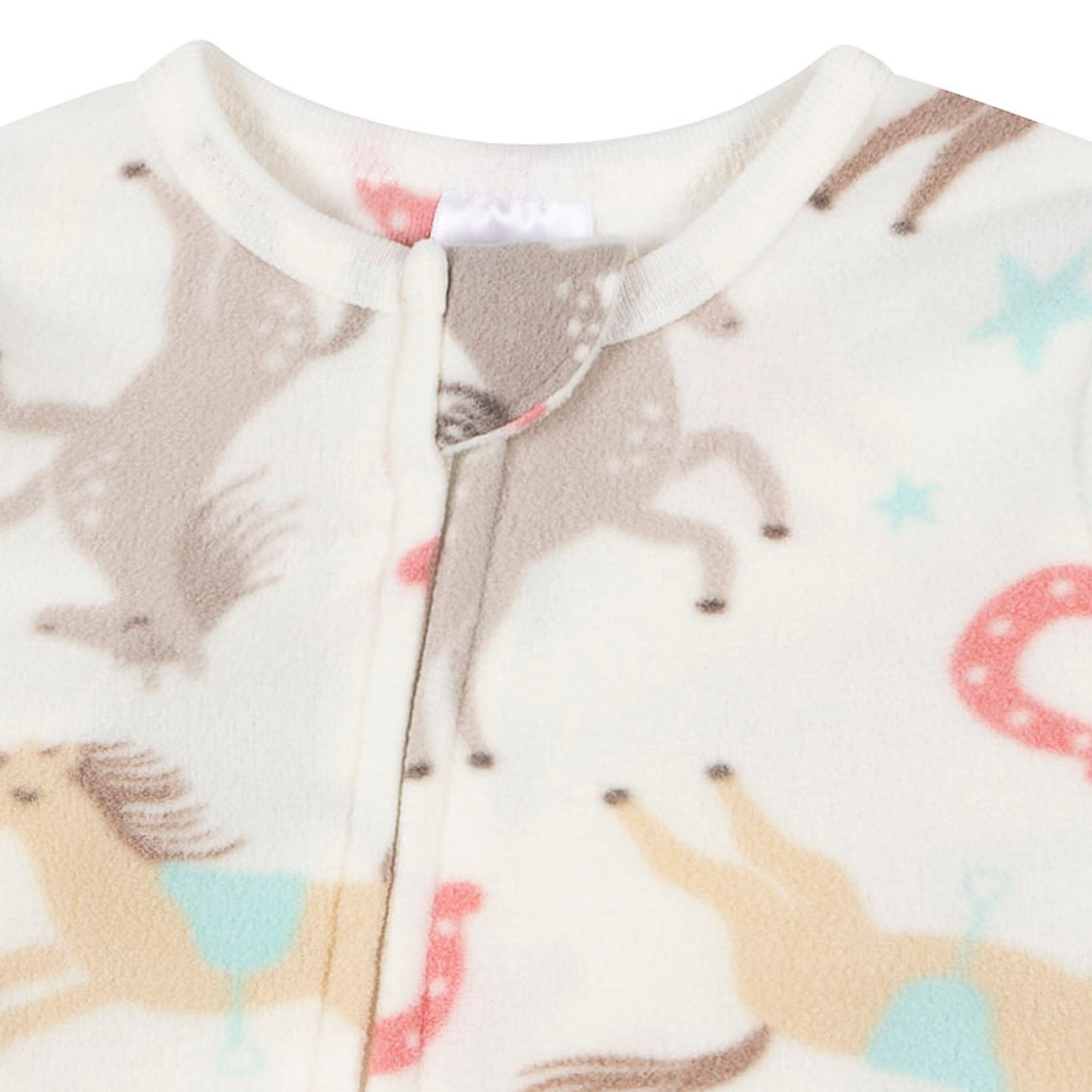 Baby & Toddler Girls Horses Footed Fleece Pajamas sleepwear Gerber® 