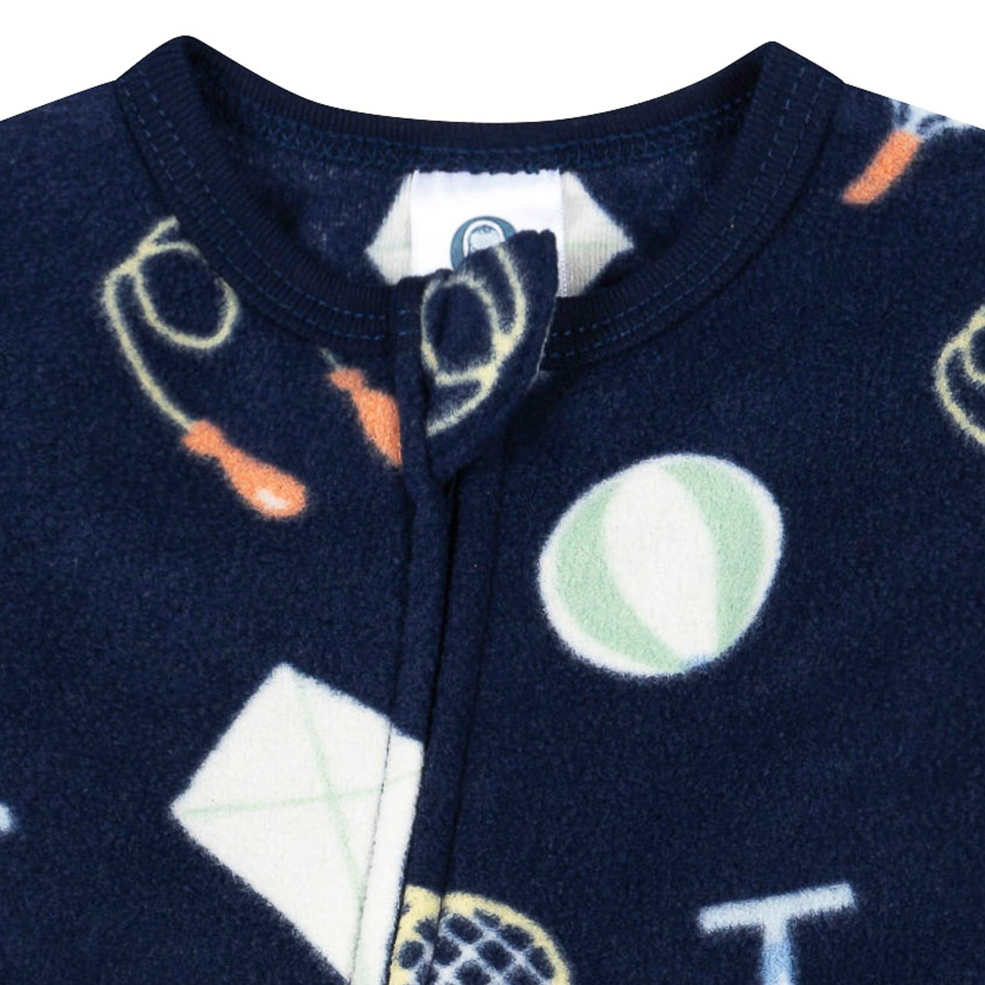 Baby & Toddler Neutral Playtime Footed Fleece Pajamas sleepwear Gerber® 