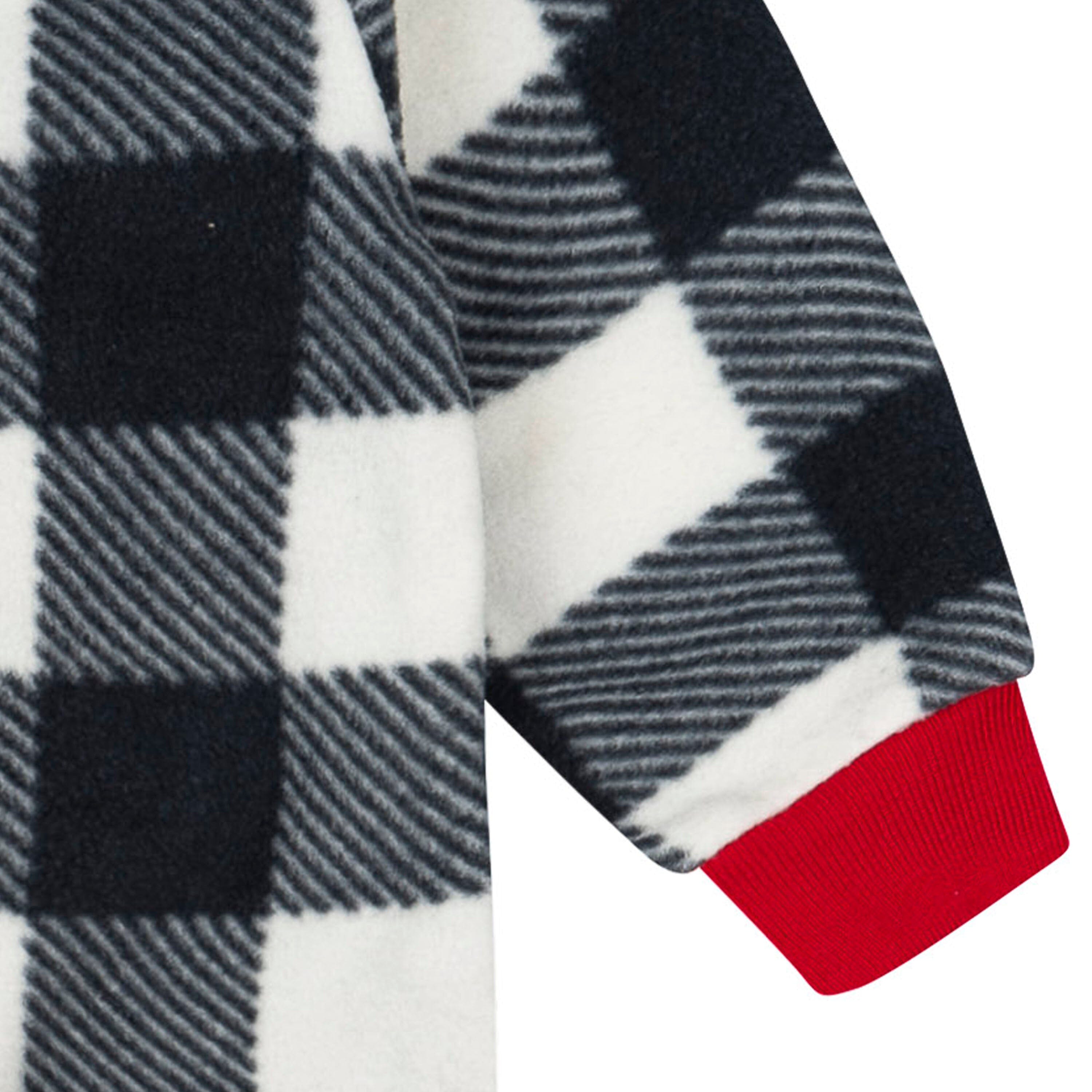 Baby & Toddler Neutral Gingham Footed Fleece Pajamas sleepwear Gerber® 
