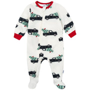Baby & Toddler Neutral Trucks Footed Fleece Pajamas sleepwear Gerber® 