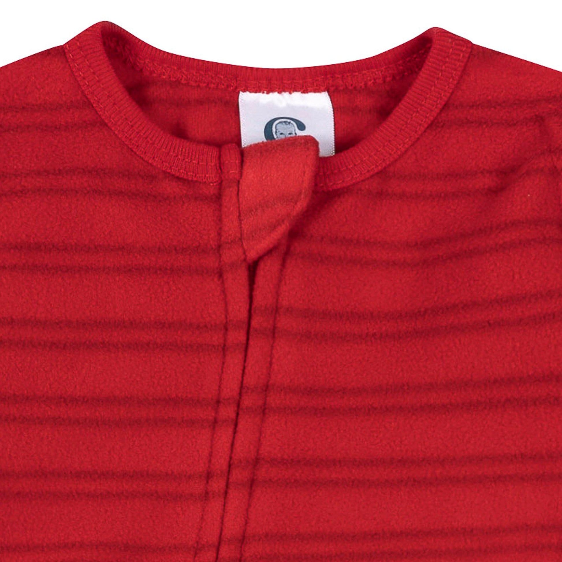 Baby & Toddler Neutral Stripe Footed Fleece Pajamas sleepwear Gerber® 