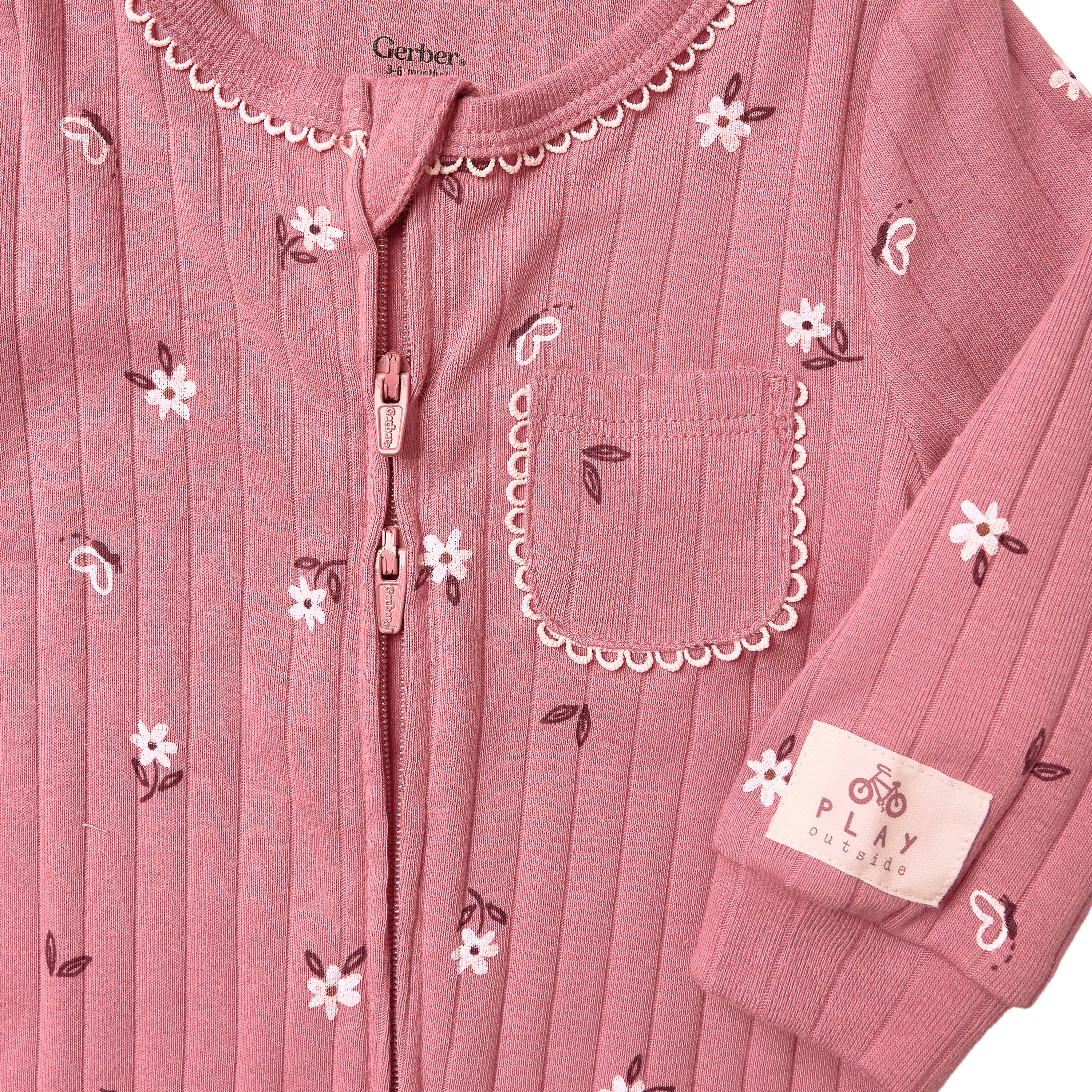 Baby Girls Rose Romper