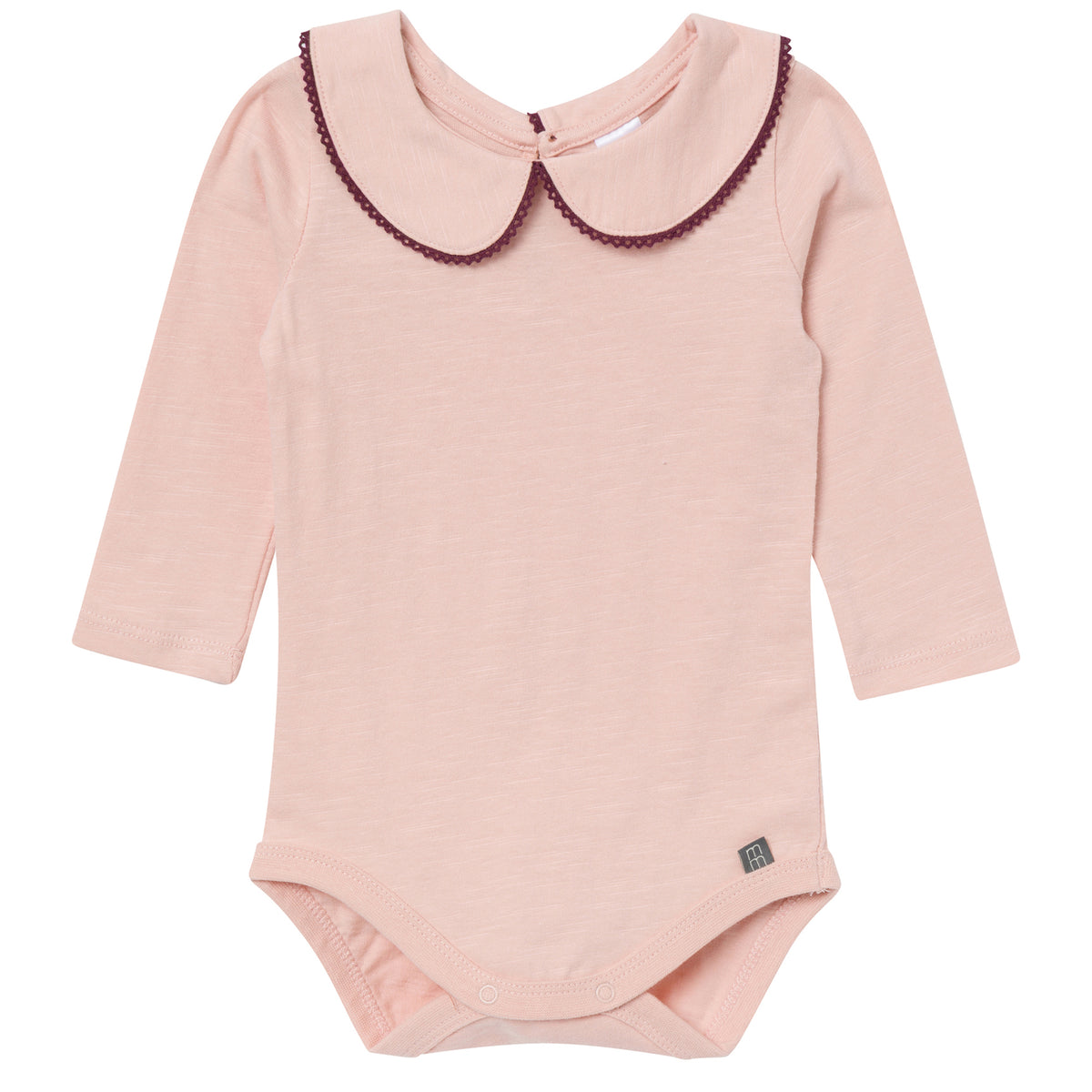 2-Pack Baby Girls Rose Peter Pan Collar Bodysuit