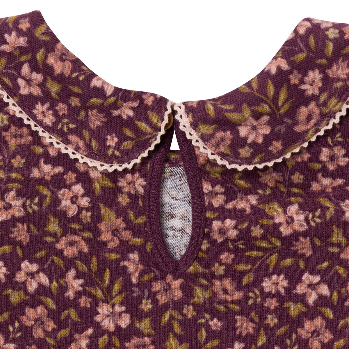 2-Pack Baby Girls Rose Peter Pan Collar Bodysuit