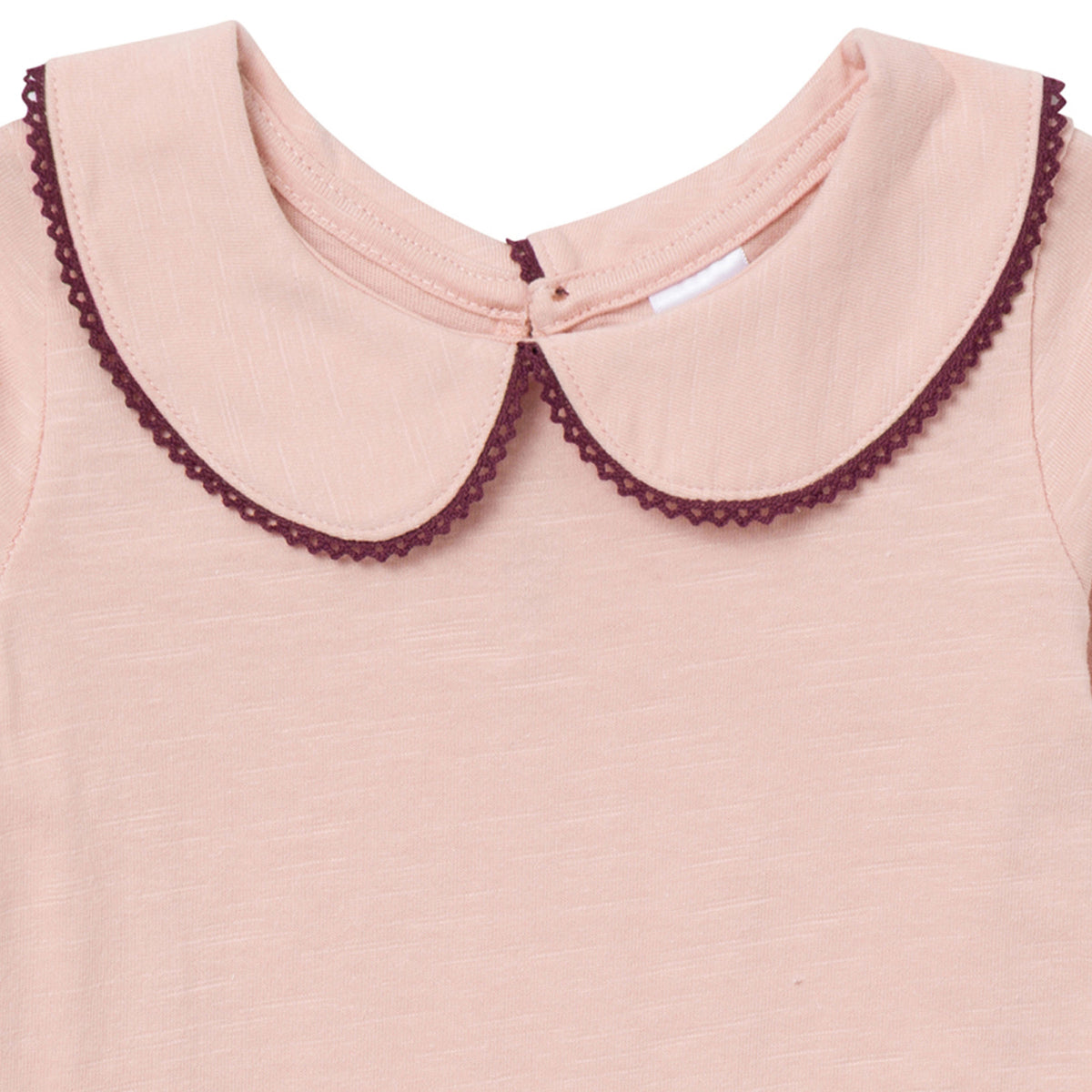 2-Pack Baby Girls Rose Peter Pan Collar Bodysuit