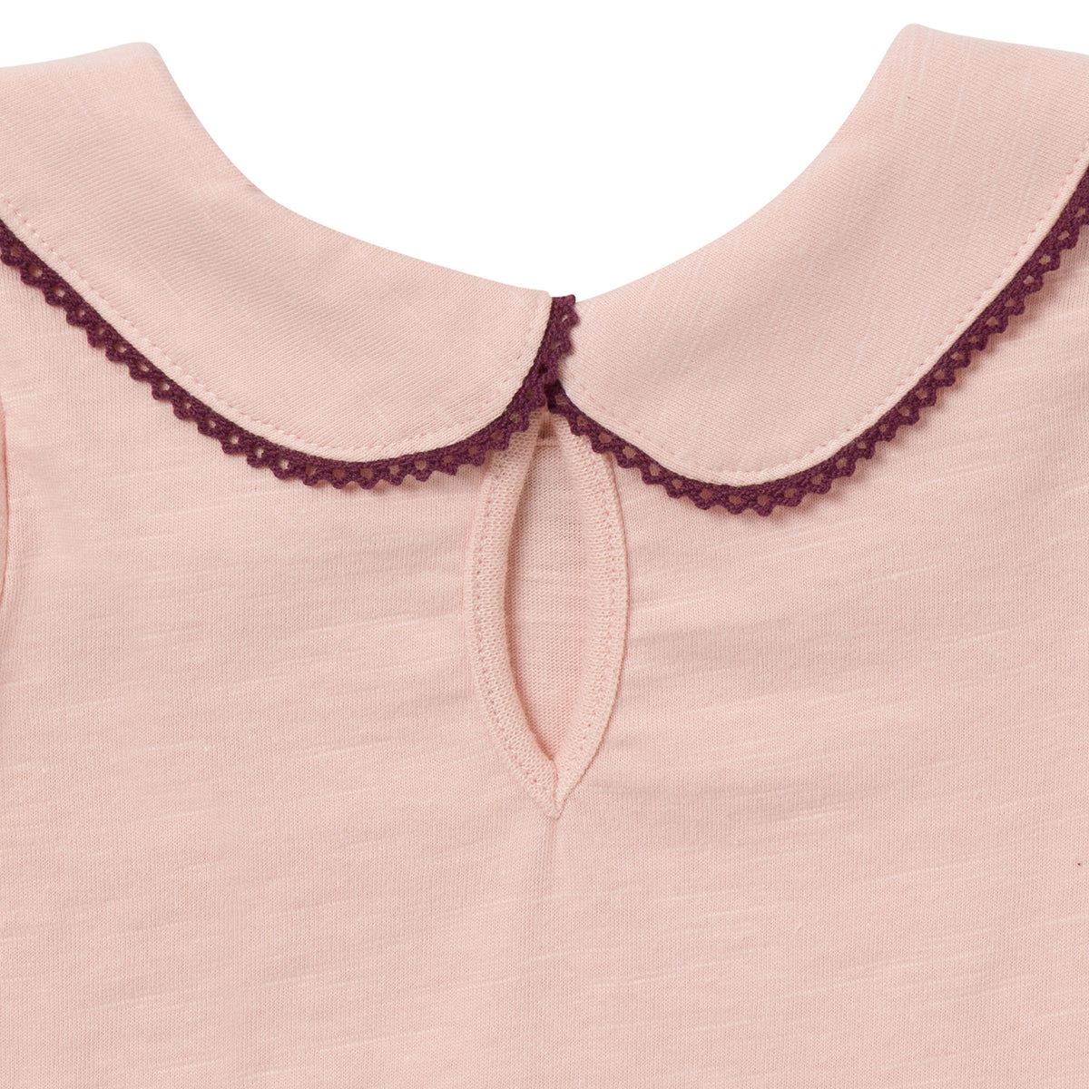 2-Pack Baby Girls Rose Peter Pan Collar Bodysuit