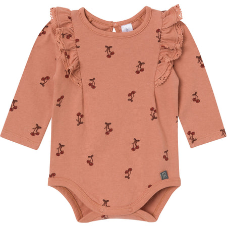 2-Pack Baby Girls Cameo Rose Ruffled Bodysuit