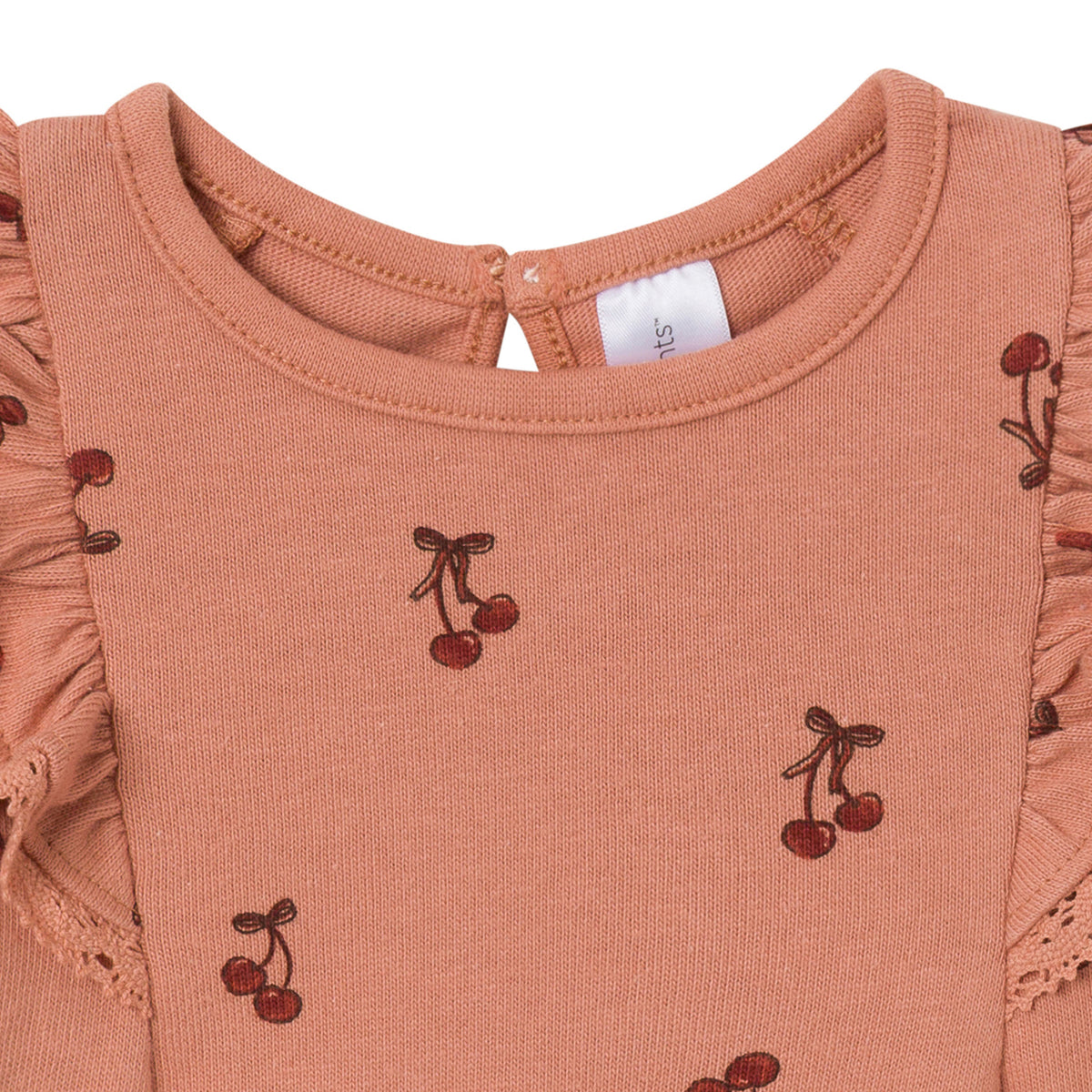 2-Pack Baby Girls Cameo Rose Ruffled Bodysuit
