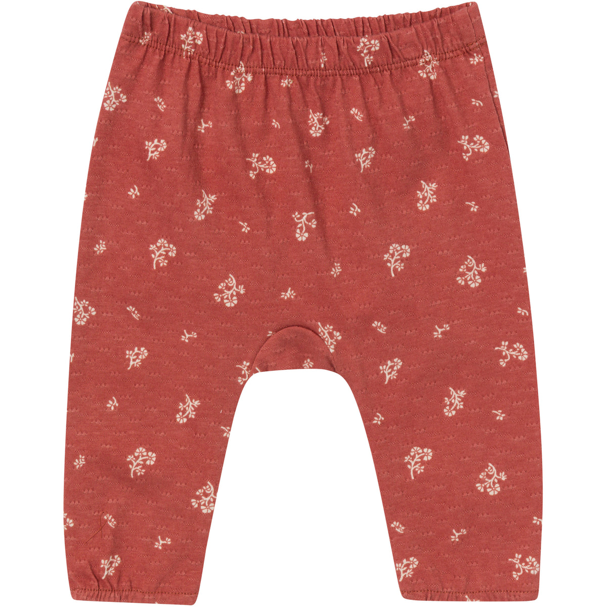 2-Piece Baby Girls Terracotta Crochet Top & Pant Set