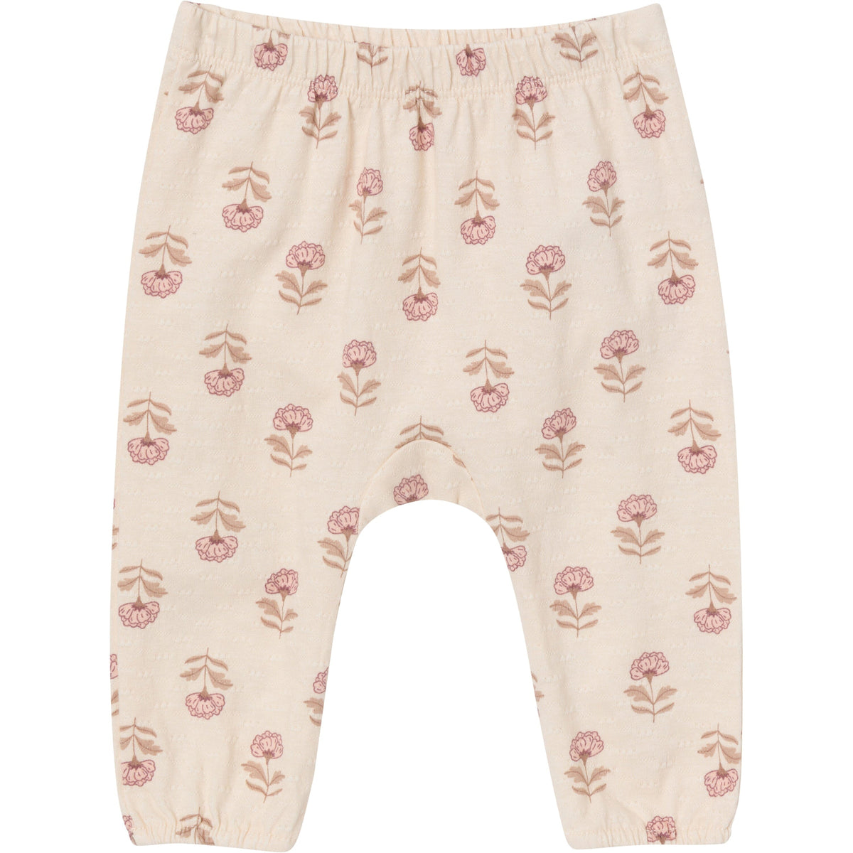 2-Piece Baby Girls Oatmeal Rose Crochet Top & Pant Set outfits modern moments™ by Gerber® 