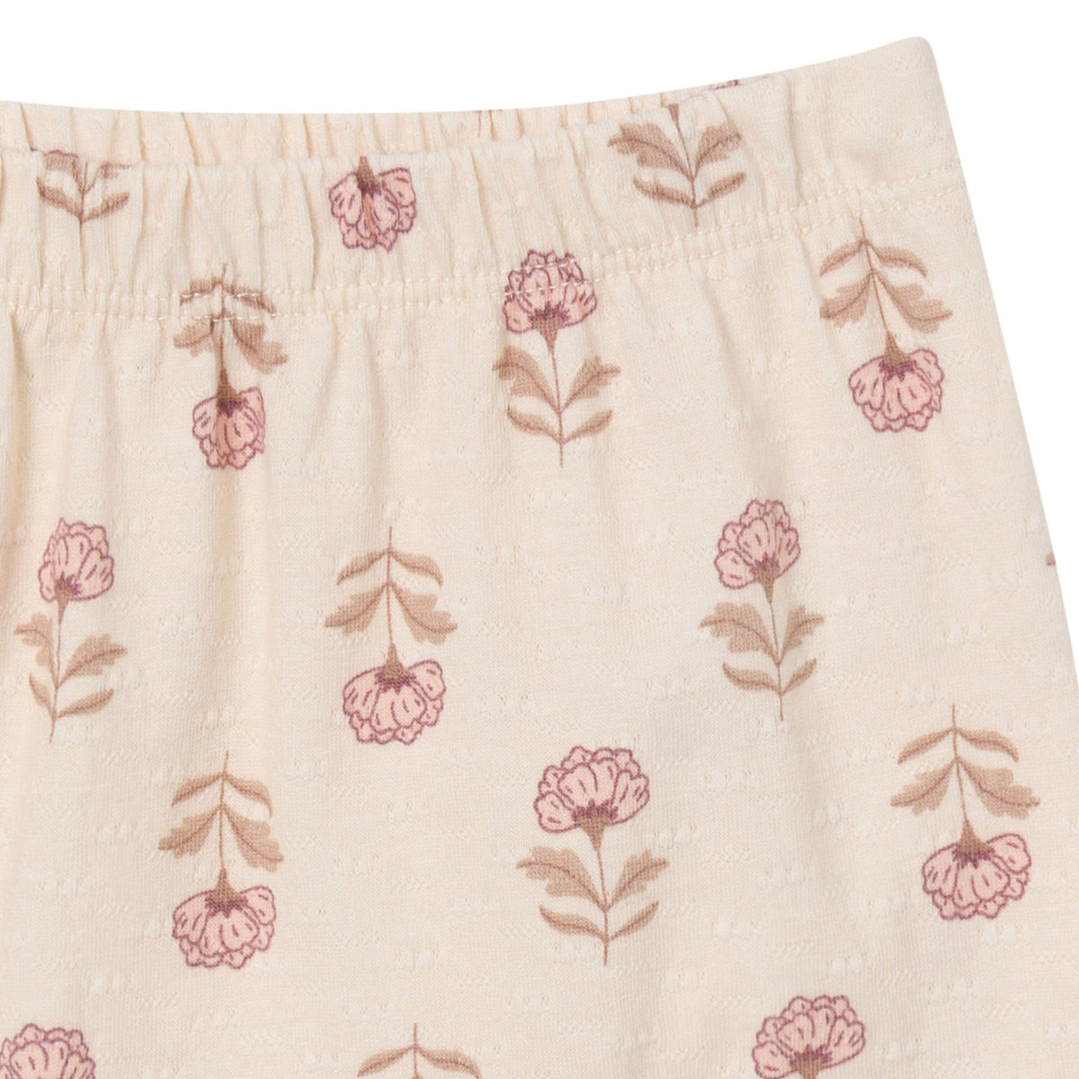 2-Piece Baby Girls Oatmeal Rose Crochet Top & Pant Set outfits modern moments™ by Gerber® 