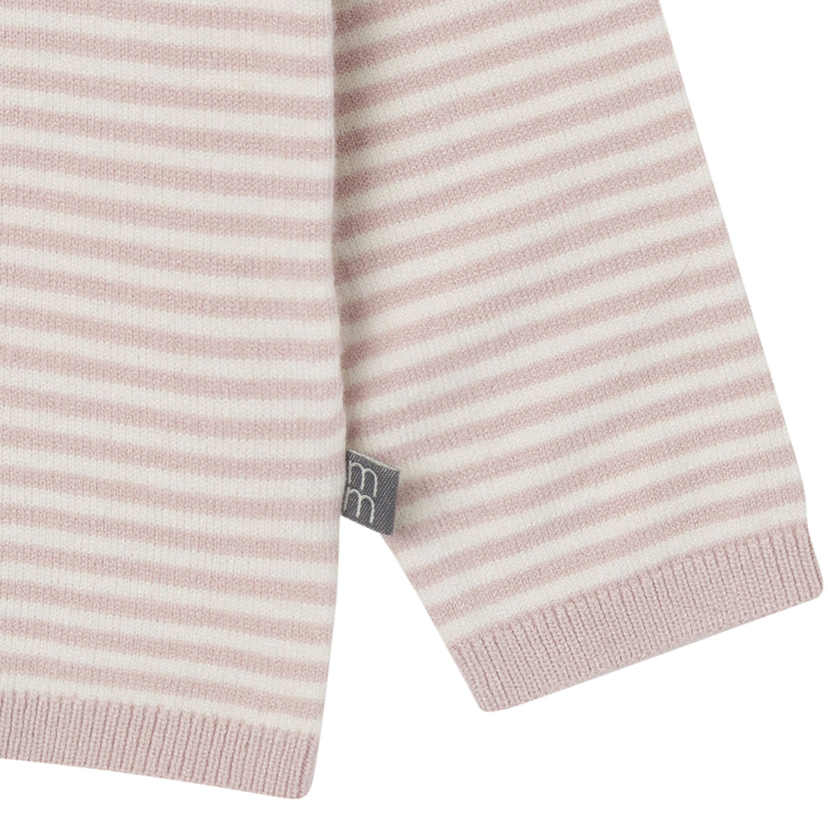2-Piece Baby Girls Mauve Sweater Flutter Overall Set