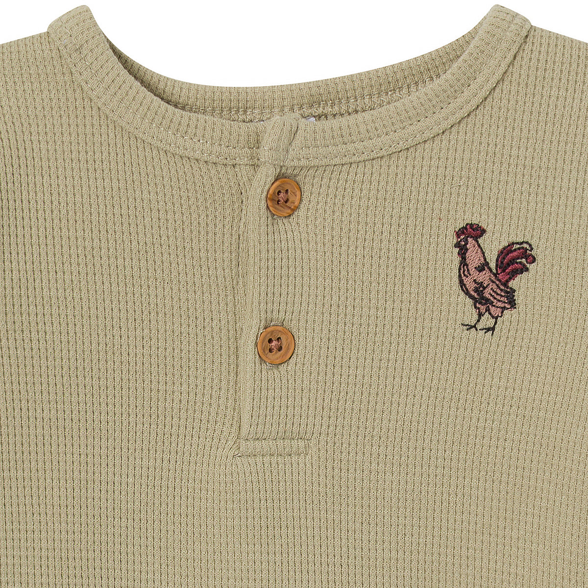 2-Pack Baby Boys Forest Henley Bodysuit