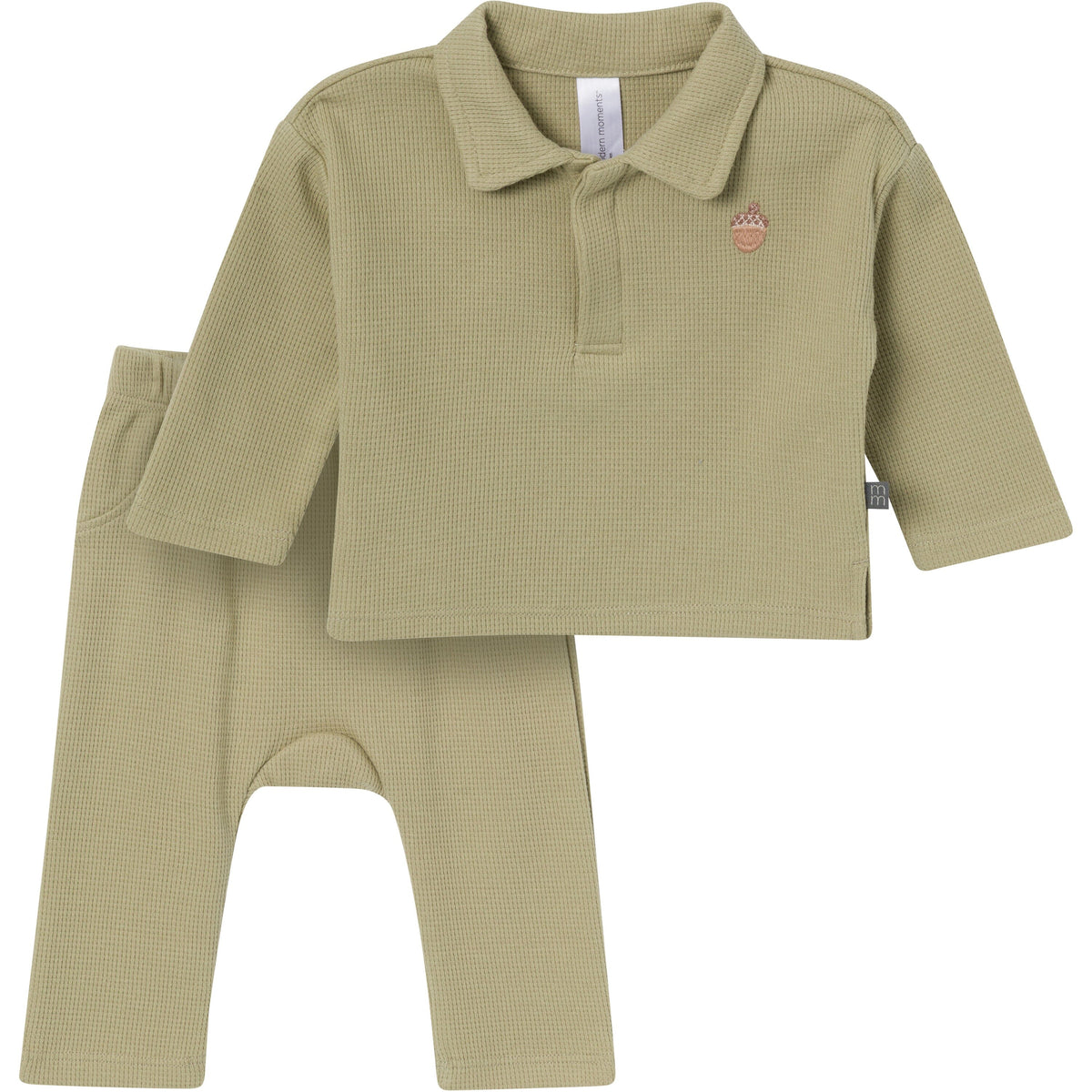 2-Piece Baby Boys Elm Johnny Collar Set outfits modern moments™ by Gerber® 