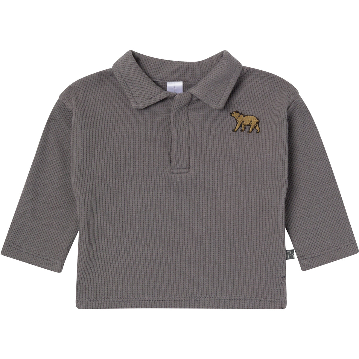 2-Piece Baby Boys Steel Gray Johnny Collar Set outfits modern moments™ by Gerber® 