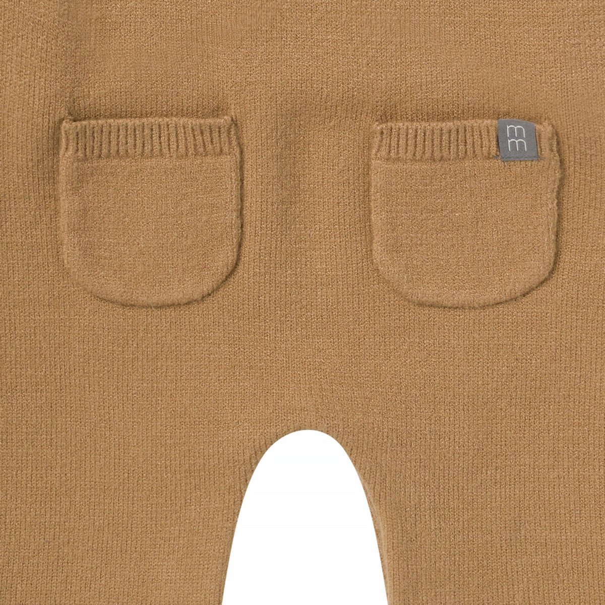 2-Piece Baby Boys Tofu-Camel Stripe Sweater Overall Set