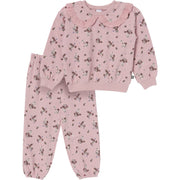 2-Piece Baby Girls Mauve Sweatshirt Set outfits modern moments™ by Gerber® 