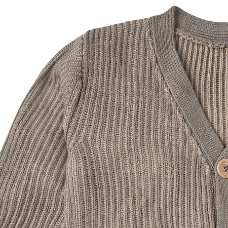 Infant & Kid Girls Stone Fisherman Rib Cardigan
