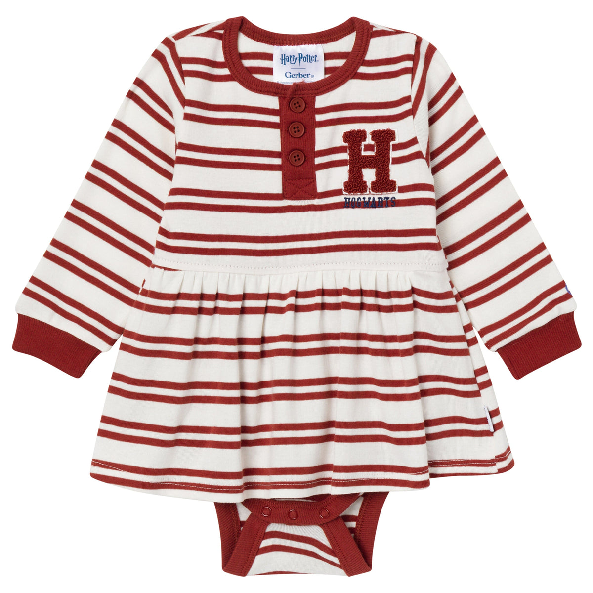 Baby Girls Hogwarts Varsity Stripe Dress dresses Gerber® 