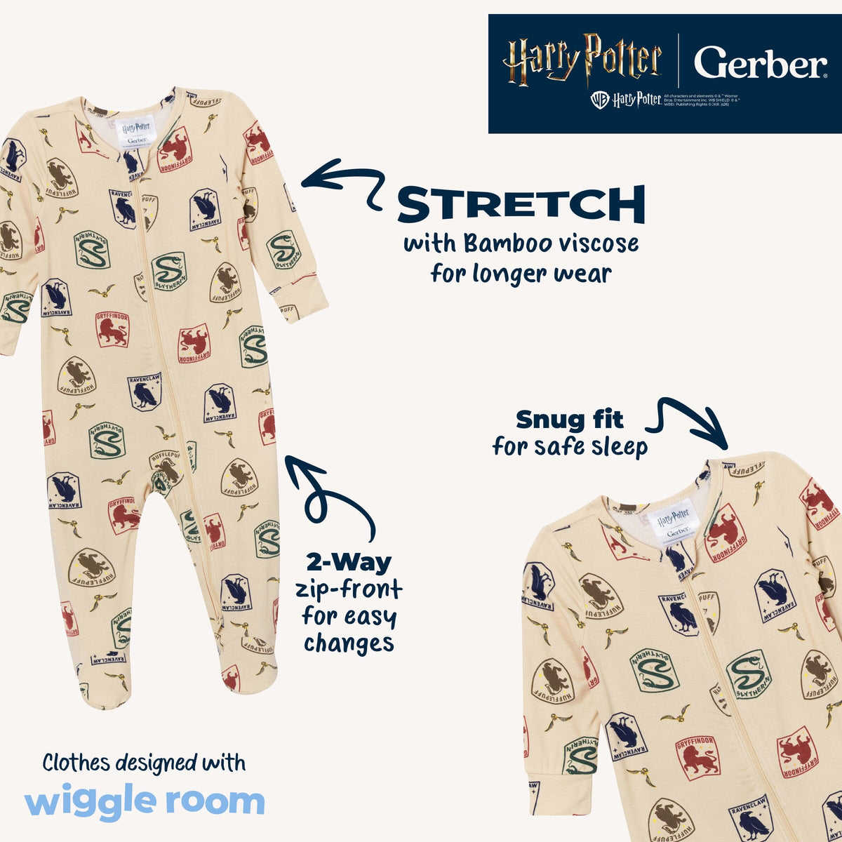 Baby Neutral Hogwarts House Pride Sleep 'N Play sleepwear Gerber® 