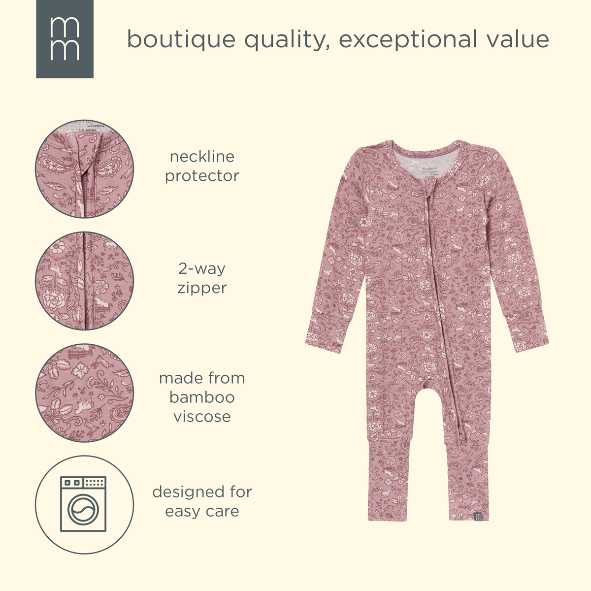 Baby & Kid Girls Mauve Snug Fit Footless Pajamas