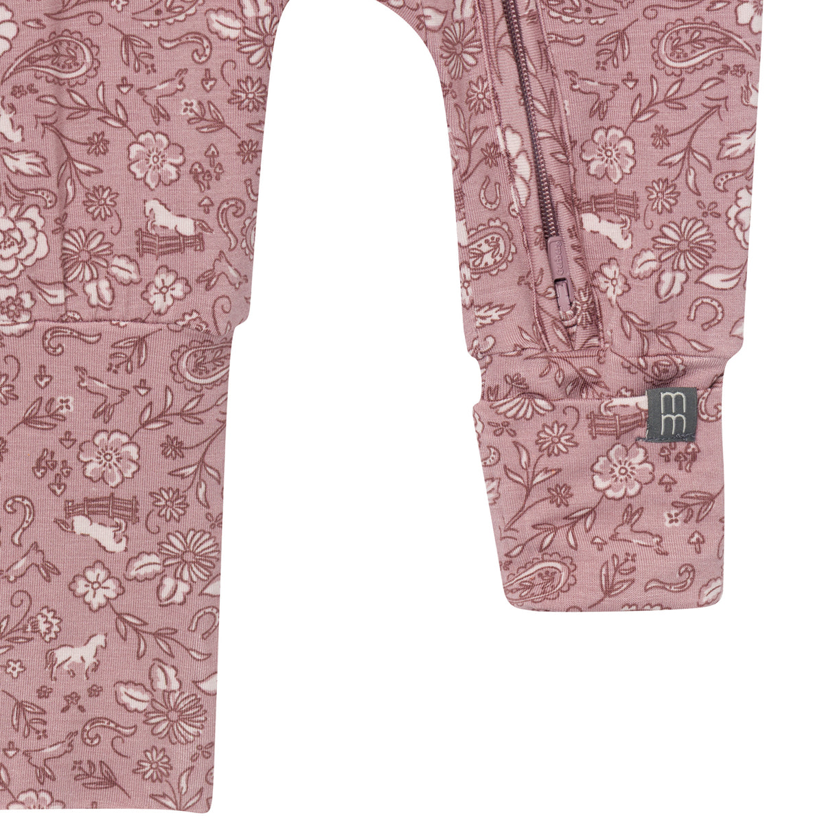 Baby & Kid Girls Mauve Snug Fit Footless Pajamas