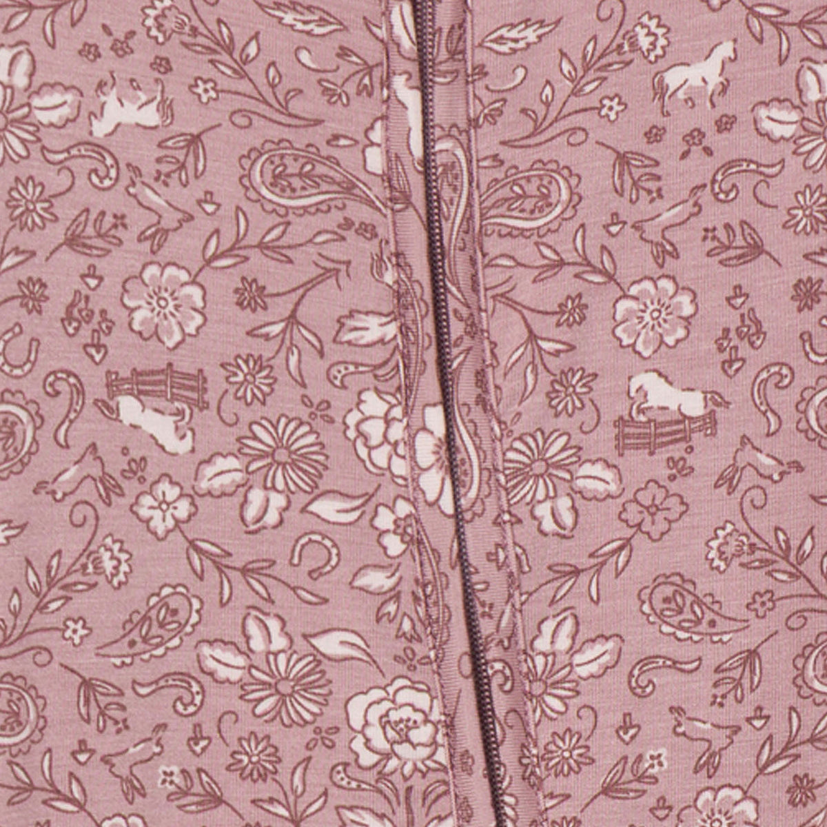 Baby & Kid Girls Mauve Snug Fit Footless Pajamas