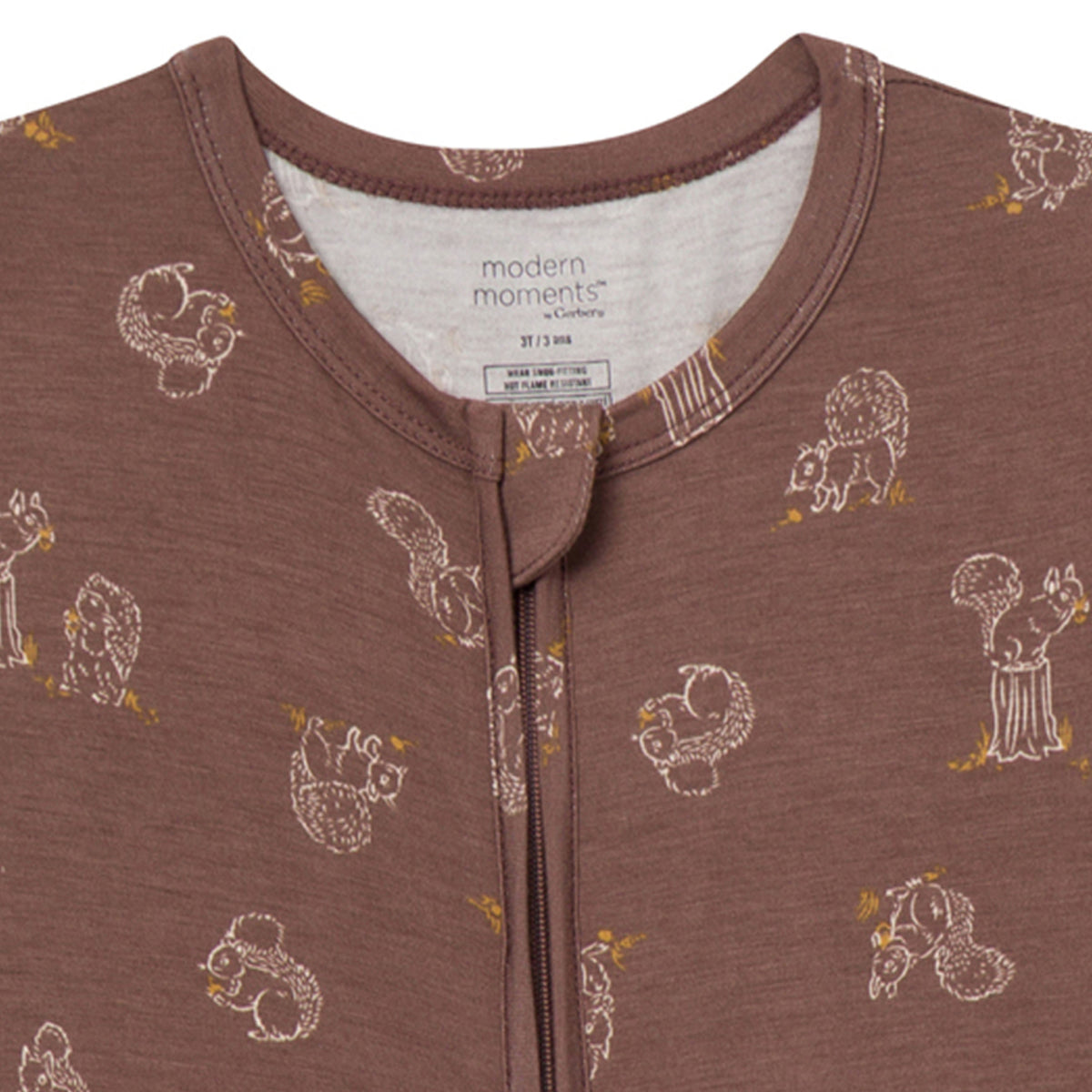 Baby & Kid Neutral Coffee Snug Fit Footless Pajamas