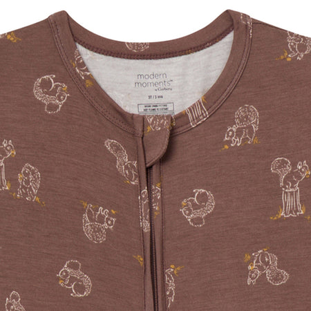 Baby & Kids Neutral Coffee Squirrel Snug Fit Footless Pajamas