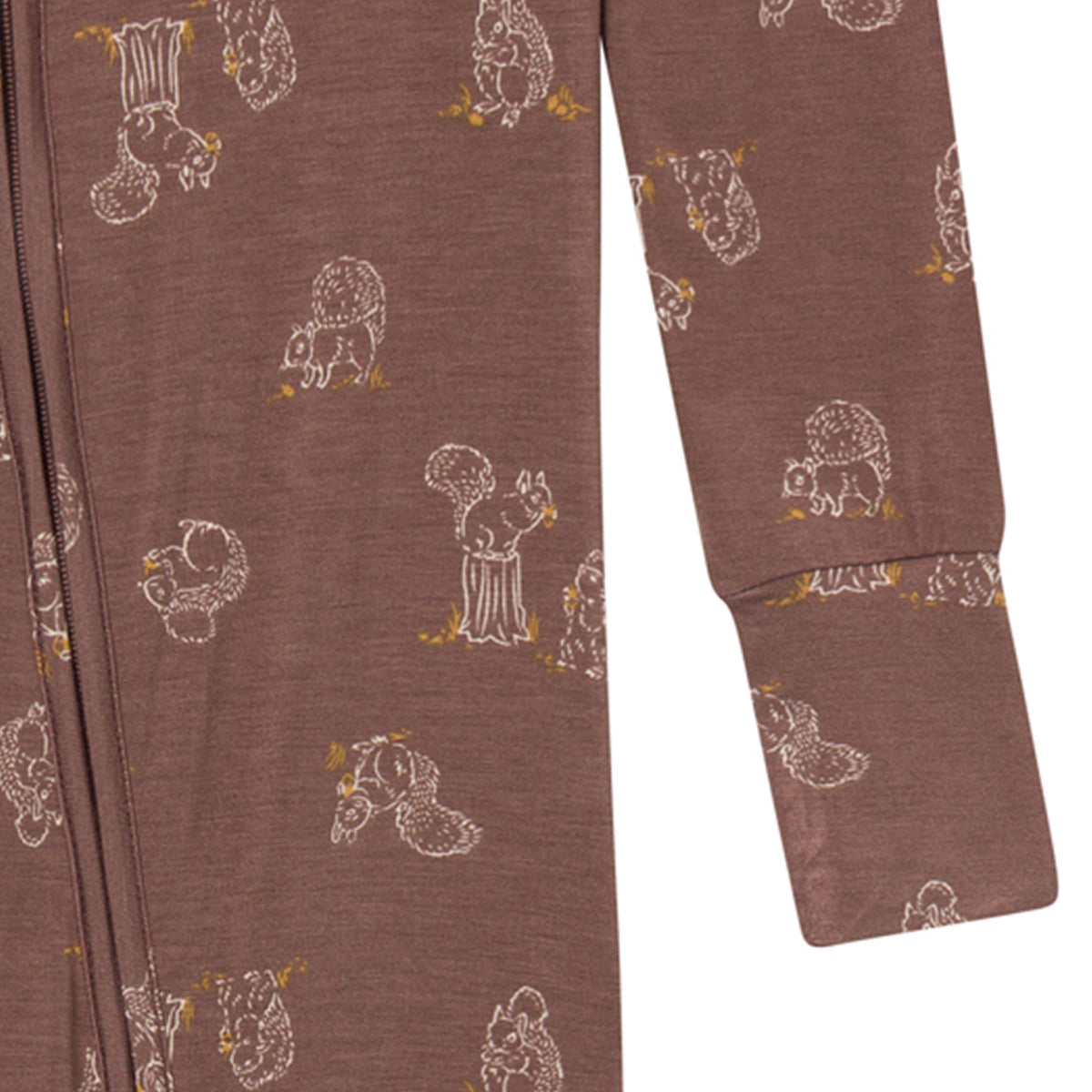 Baby & Kid Neutral Coffee Snug Fit Footless Pajamas