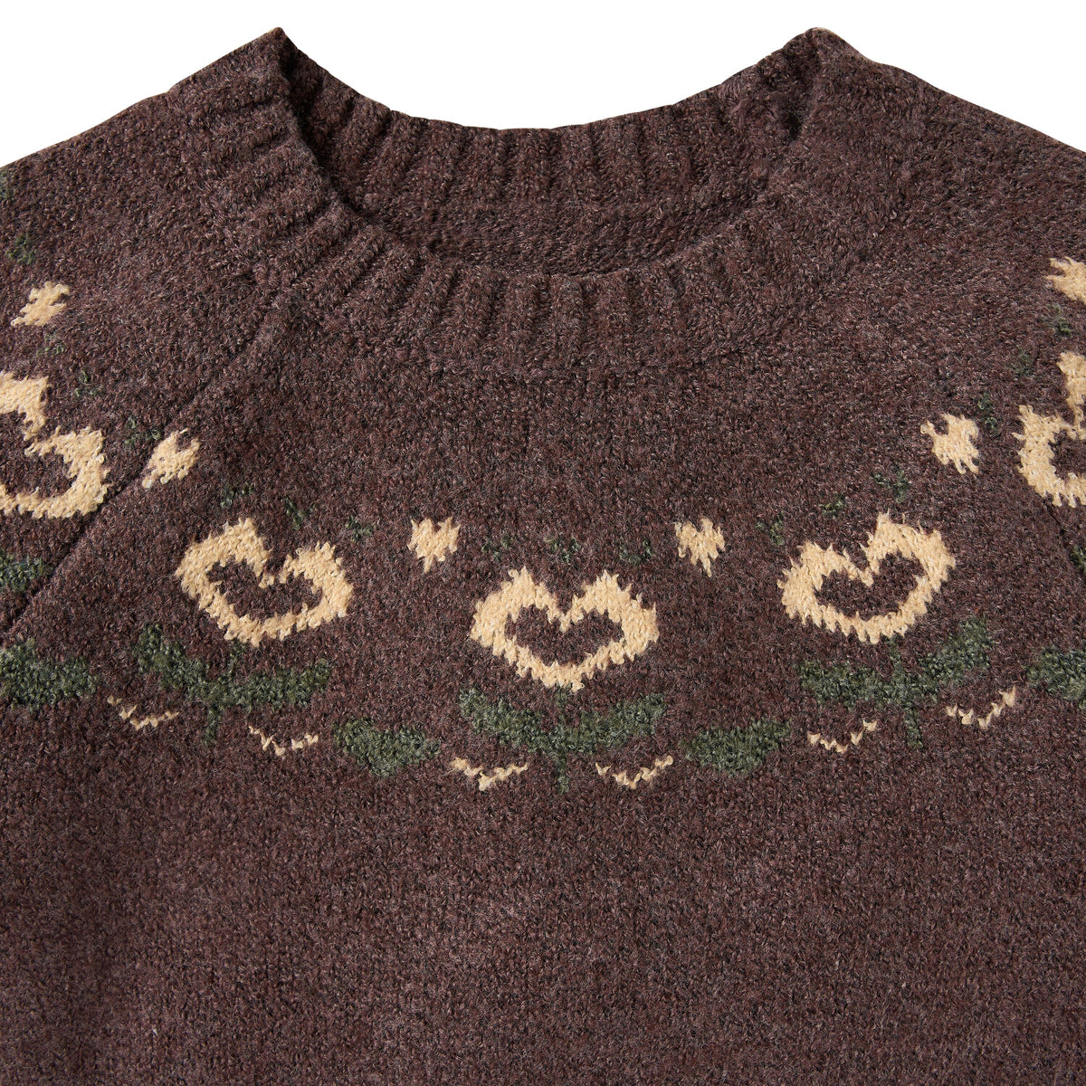 Toddler & Kid Girls Chocolate Hearts Jacquard Knit Sweater tops modern moments™ by Gerber® 