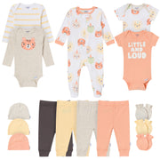 15-Piece Baby Neutral Little and Loud Layette outfits Onesies® Brand 