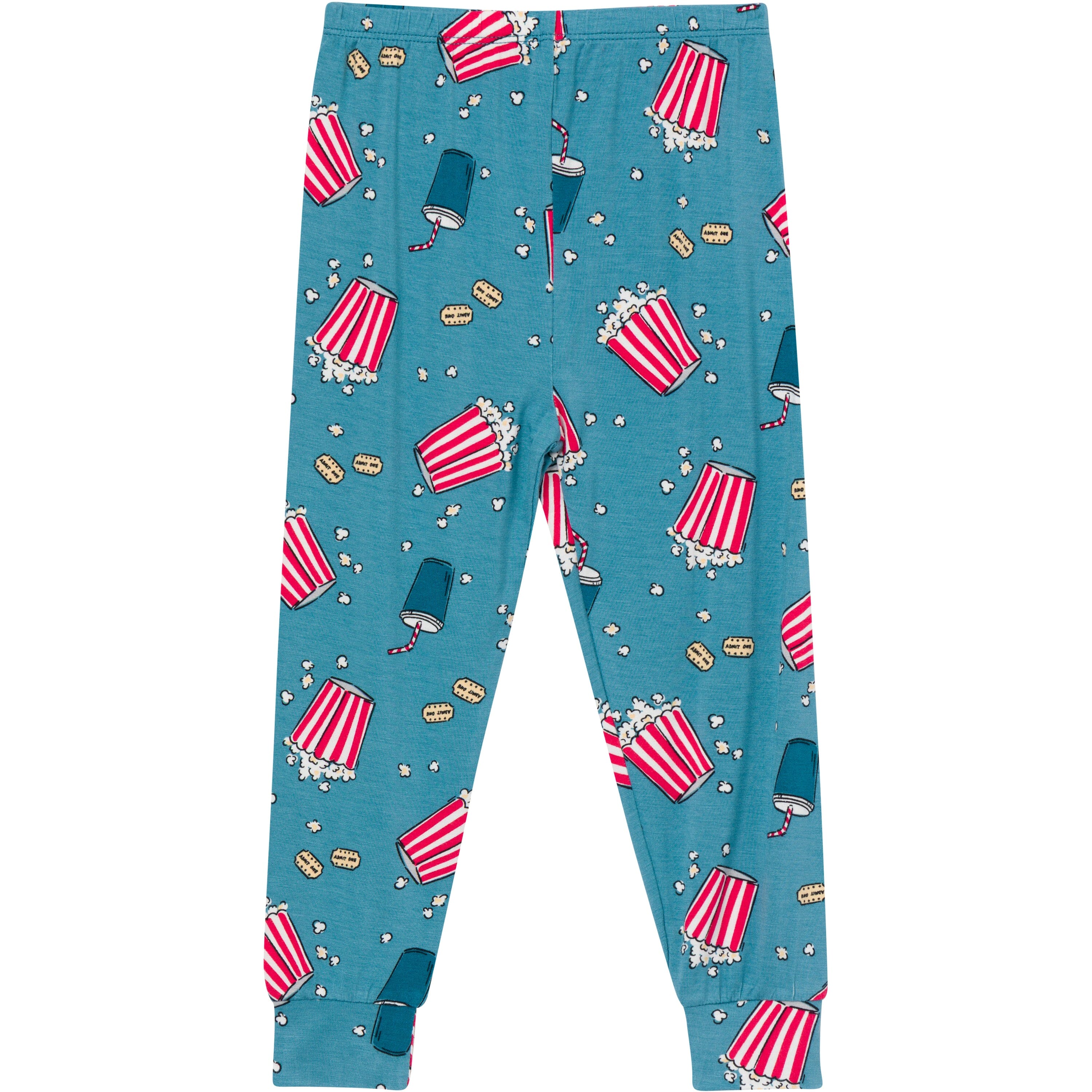 2-Piece Big Kids Neutral Movie Night Pajamas Sleepwear Gerber® 