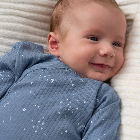 Baby Boys Blue Stars Footless Pajamas