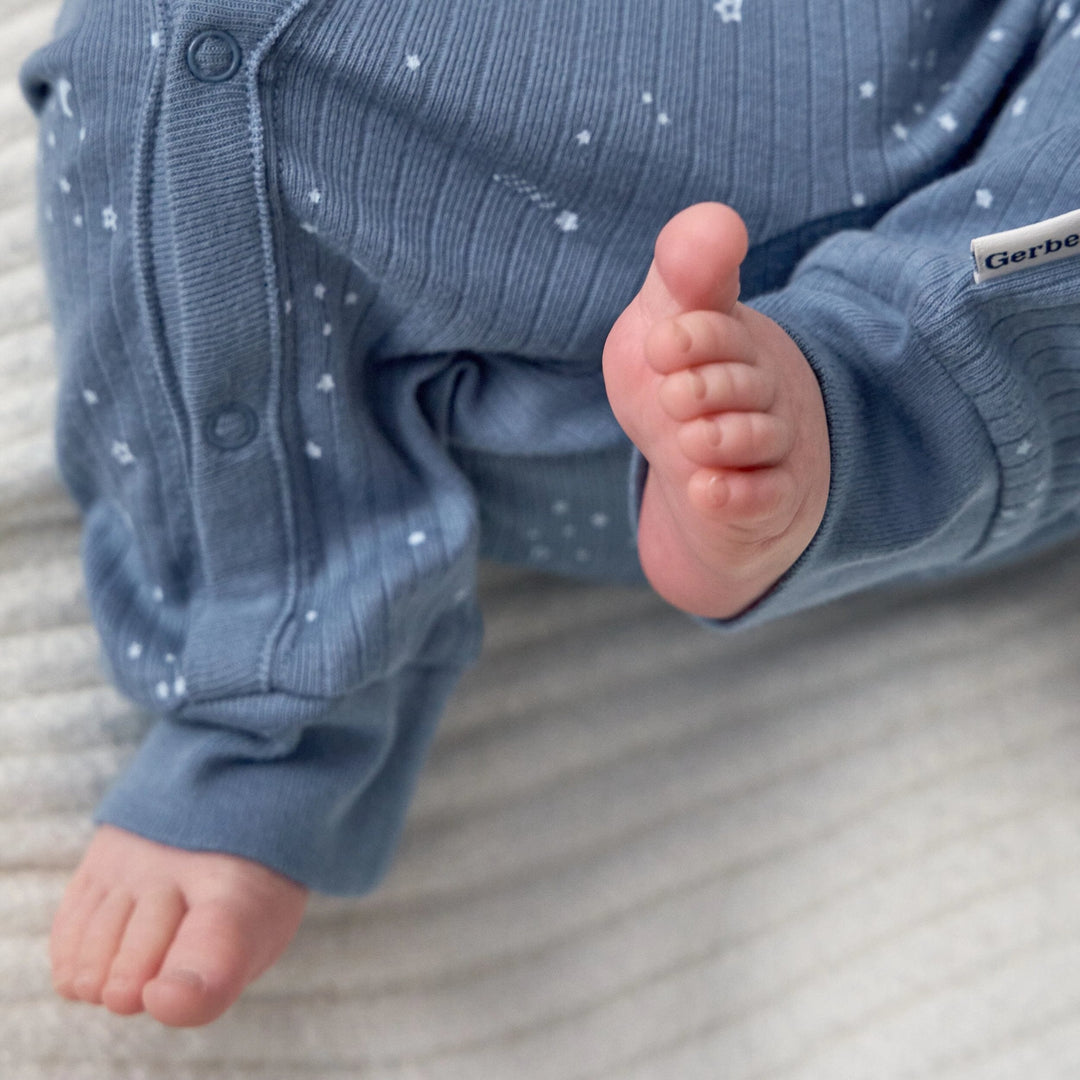 Baby Boys Blue Stars Footless Pajamas sleepwear Gerber® 