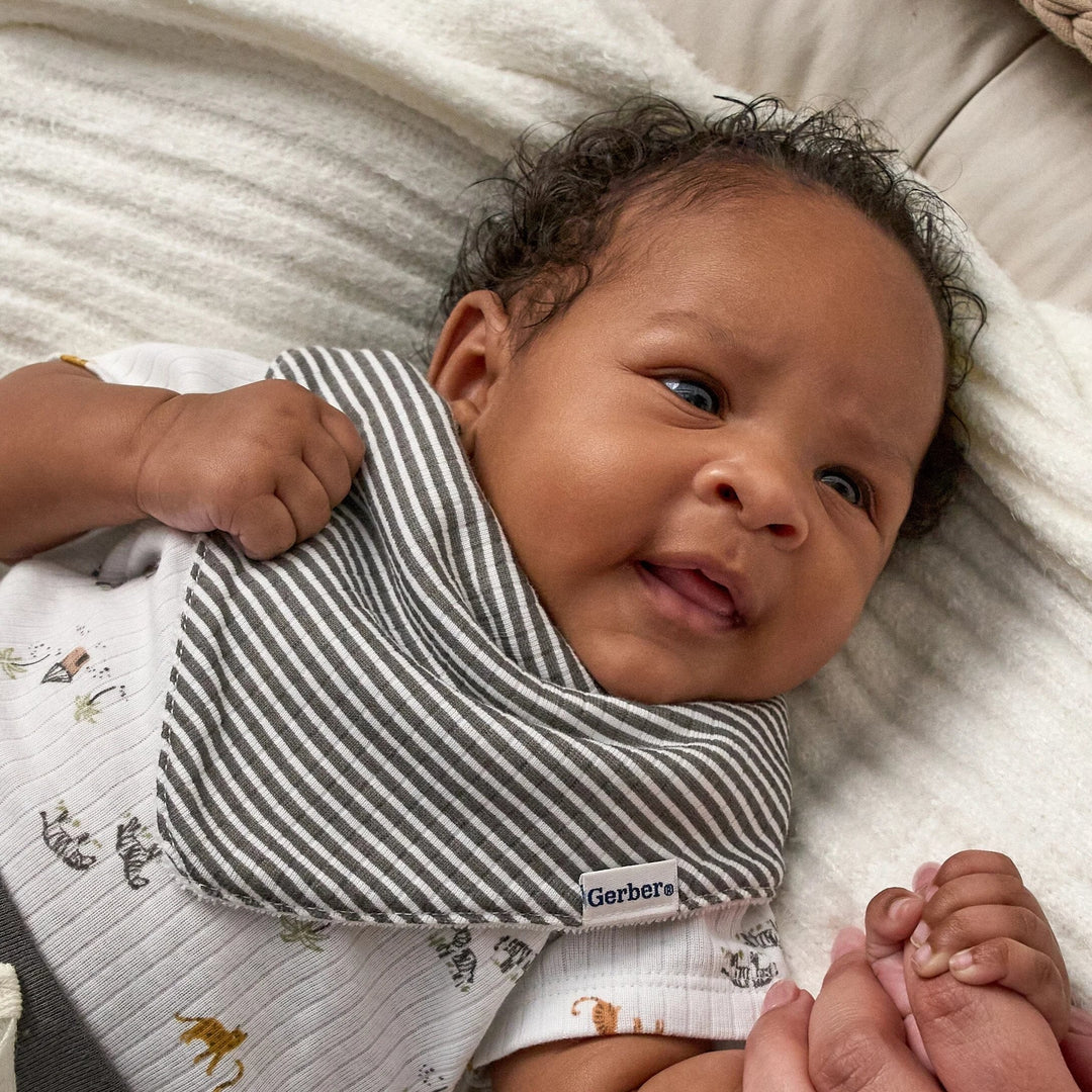 3-Pack Baby Neutral Safari Bandana Bib bibs Gerber® 