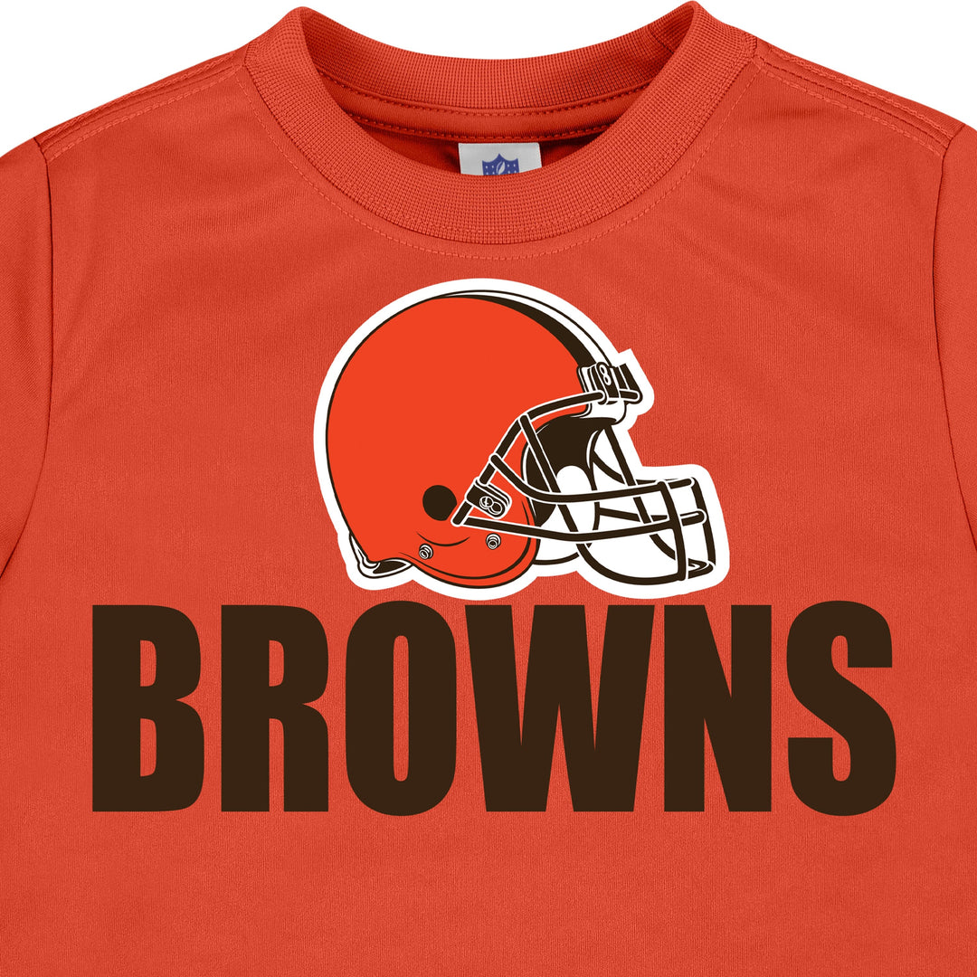 3-Pack Baby & Toddler Boys Browns Short Sleeve Shirts