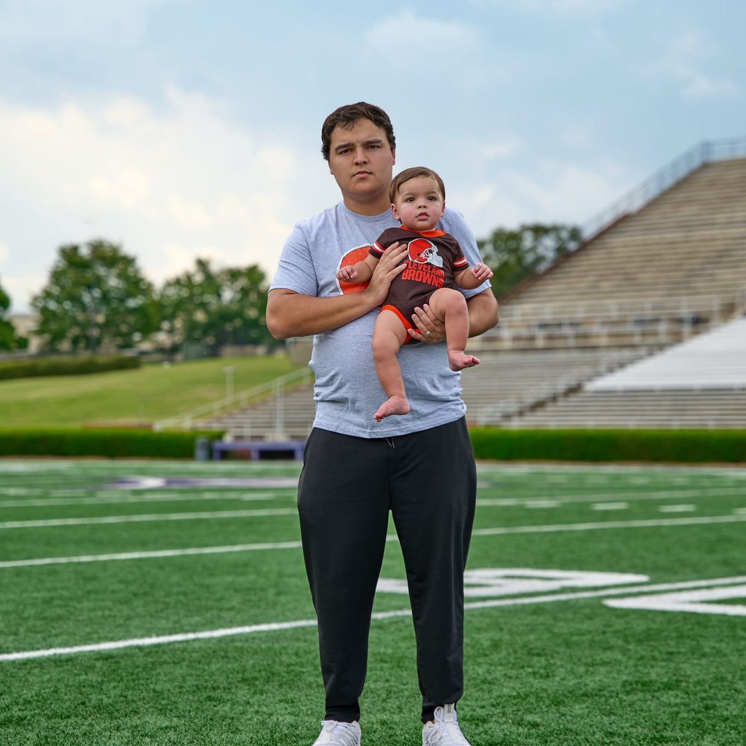 Baby Boys Cleveland Browns Short Sleeve Jersey Bodysuit NFL NFL 