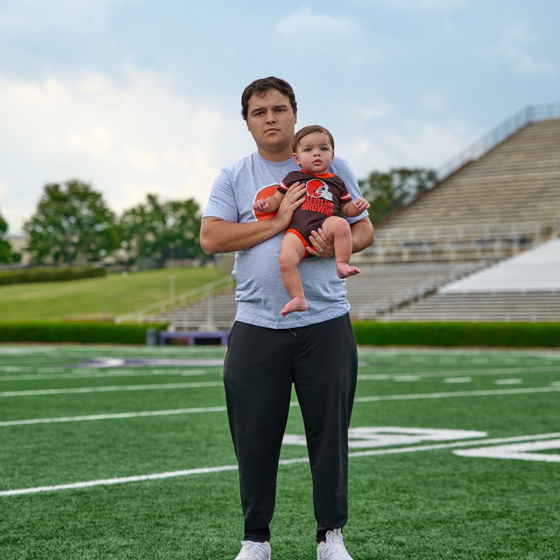Baby Boys Cleveland Browns Short Sleeve Jersey Bodysuit NFL NFL 