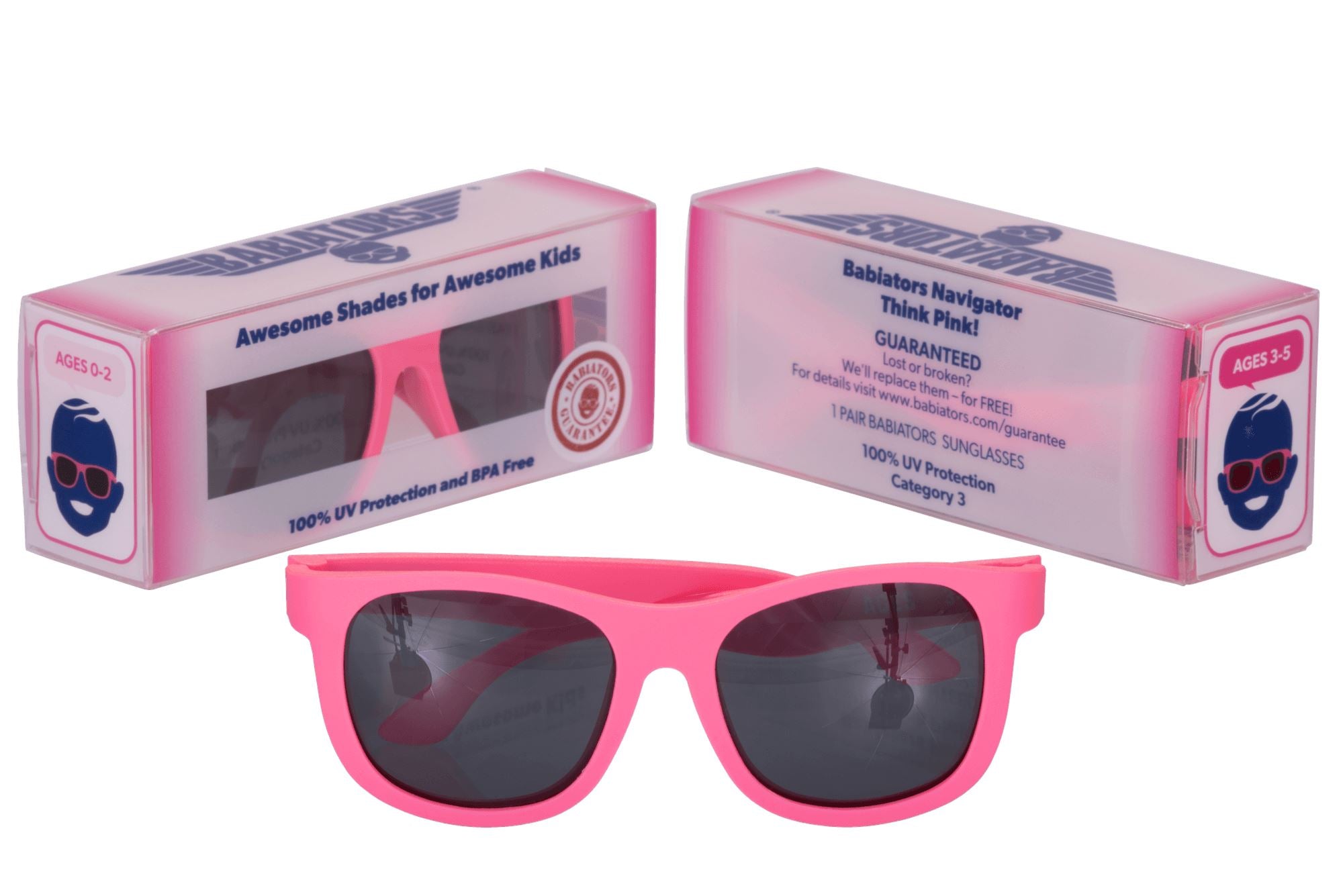 Baby Girl Think Pink! Navigator Babiators® Sunglasses-Gerber Childrenswear