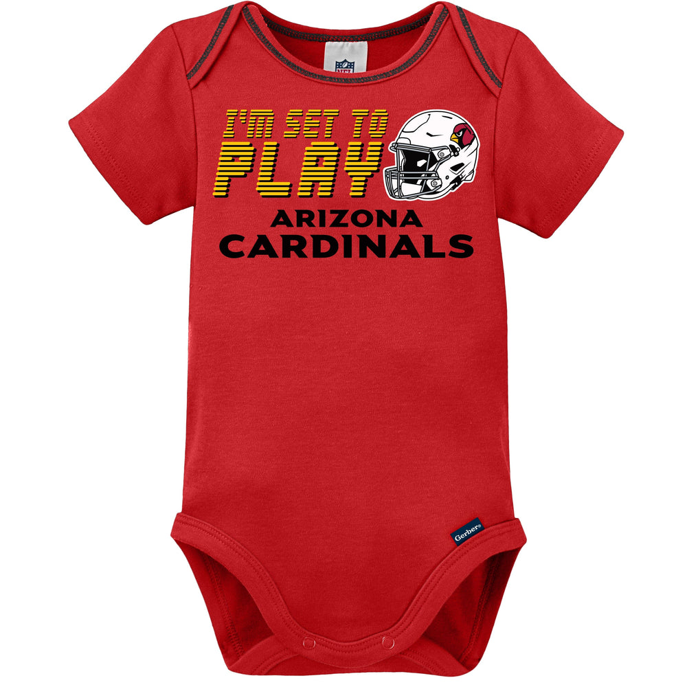 3-Pack Baby Boys Cardinals Short Sleeve Bodysuits