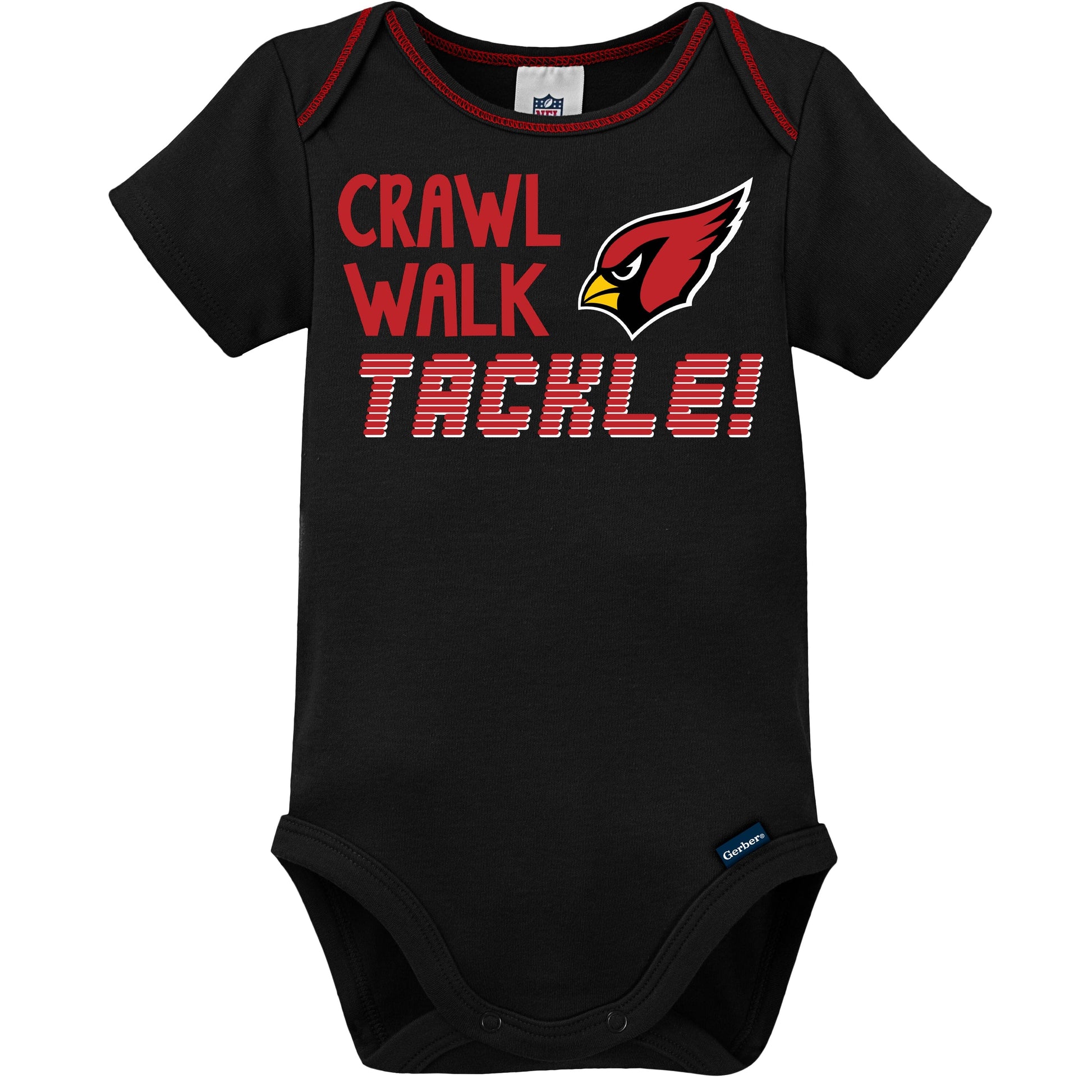 3-Pack Baby Boys Cardinals Short Sleeve Bodysuits