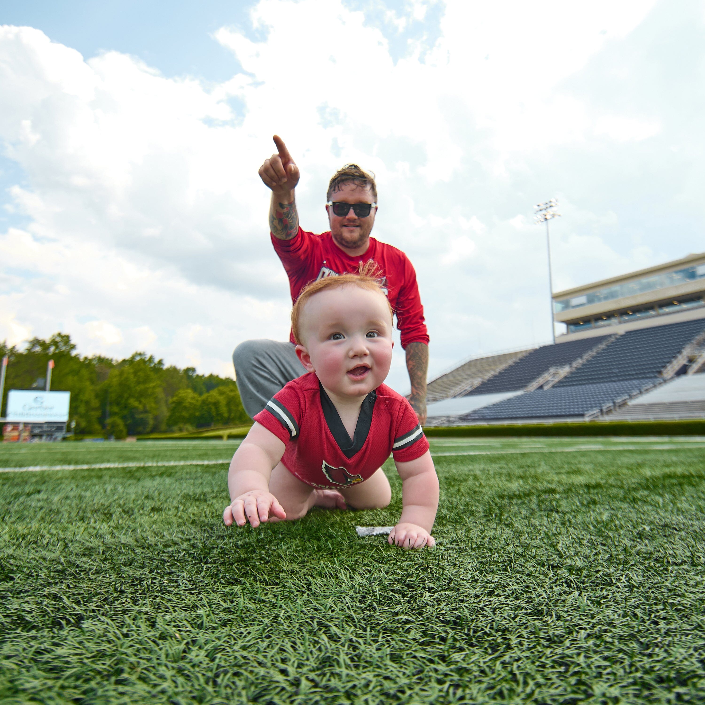 Baby Boys Arizona Cardinals Short Sleeve Jersey Bodysuit NFL NFL 