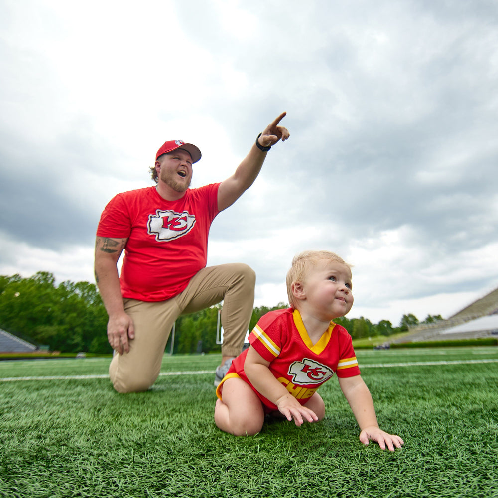 Baby Boys Kansas City Chiefs Short Sleeve Jersey Bodysuit NFL NFL 